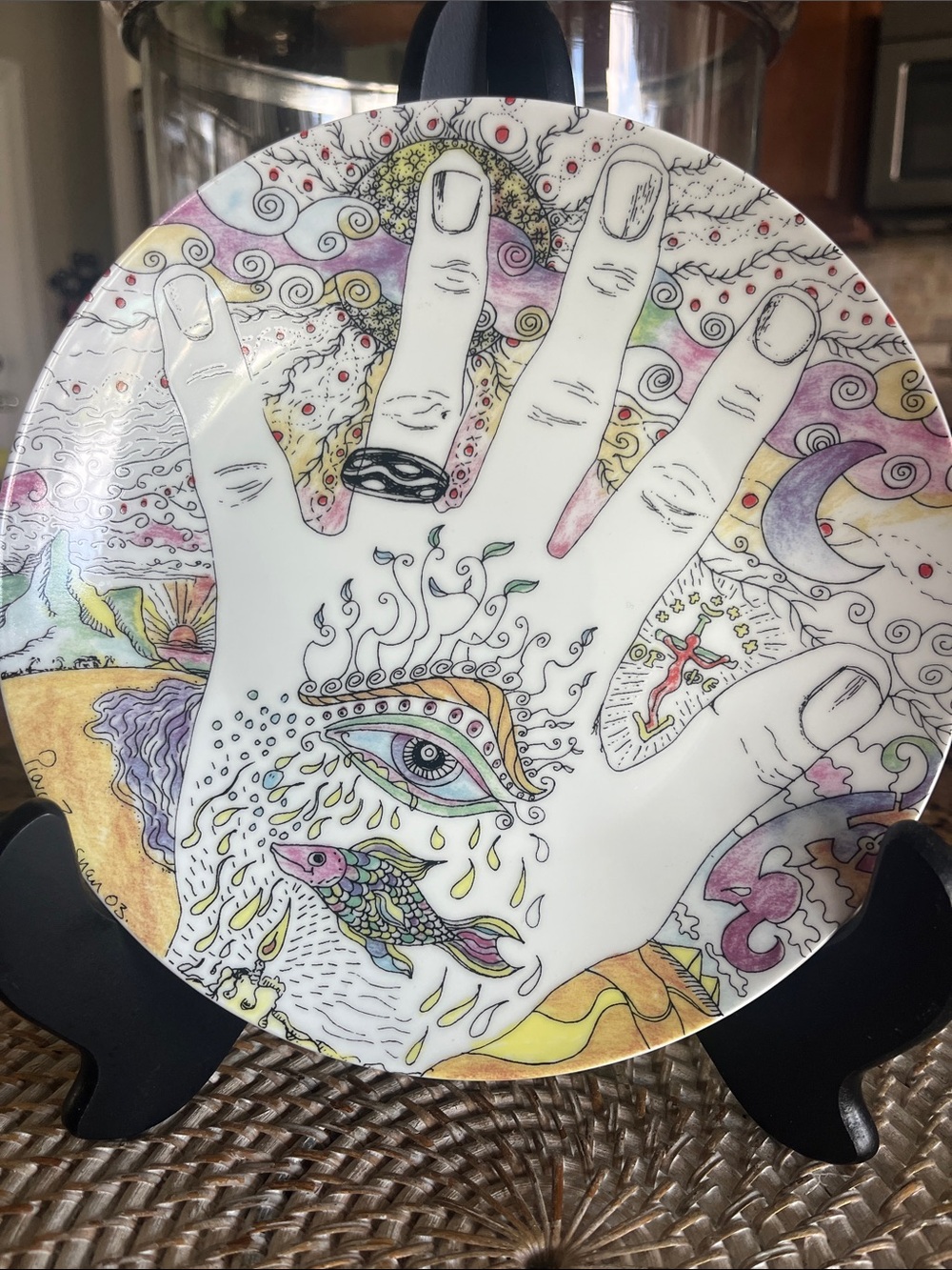 Churchill C310 Whatever it Takes Pierce Brosnan charity art 8" decorative plate